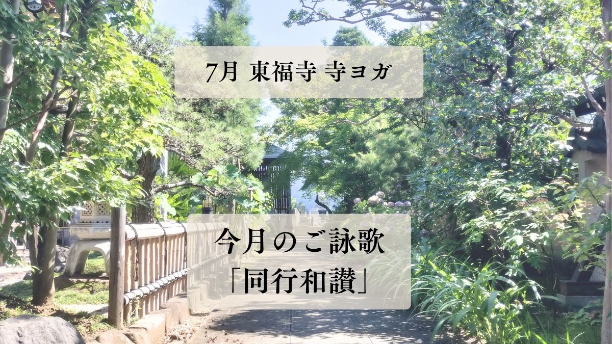7月 東福寺 寺ヨガを開催しました。